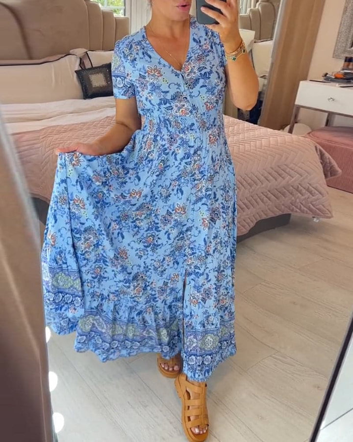 Haelina™ | Elegant Floral Maxi Dress ( Almost Sold Out )