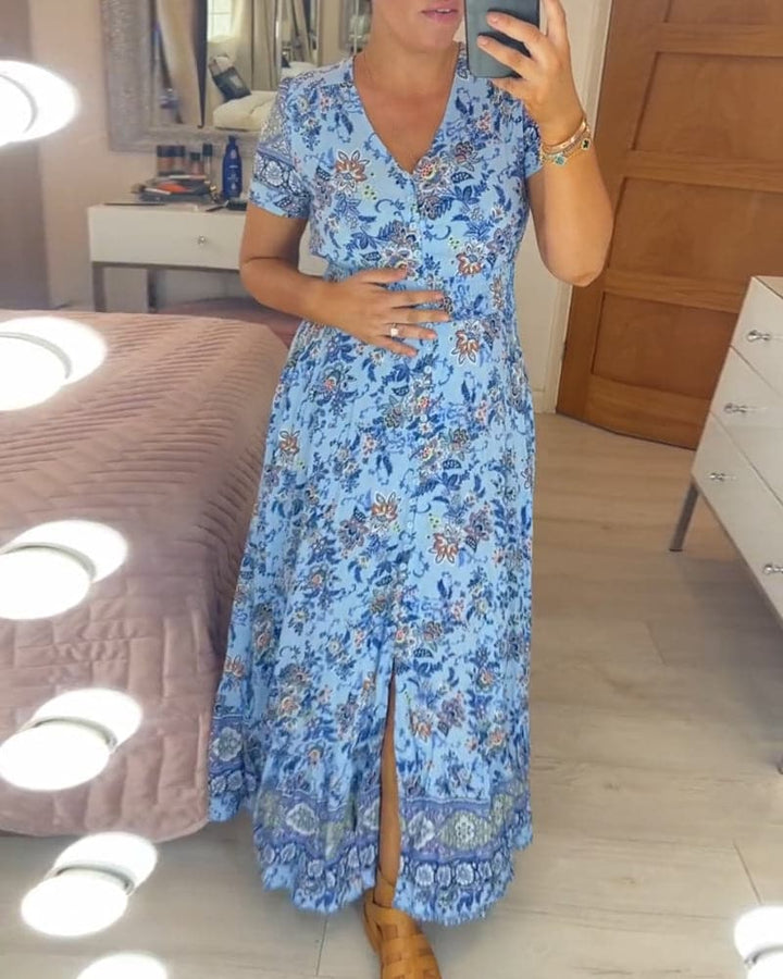 Haelina™ | Elegant Floral Maxi Dress ( Almost Sold Out )