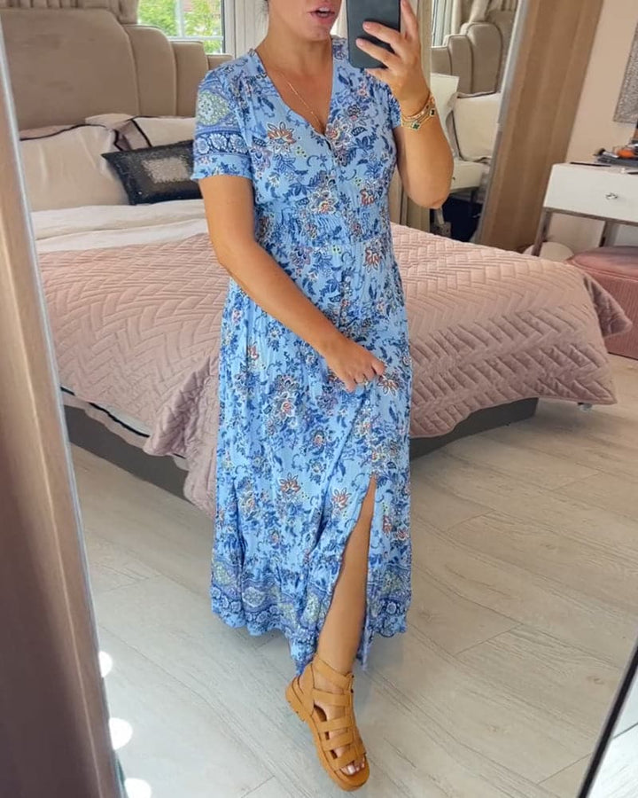 Haelina™ | Elegant Floral Maxi Dress ( Almost Sold Out )