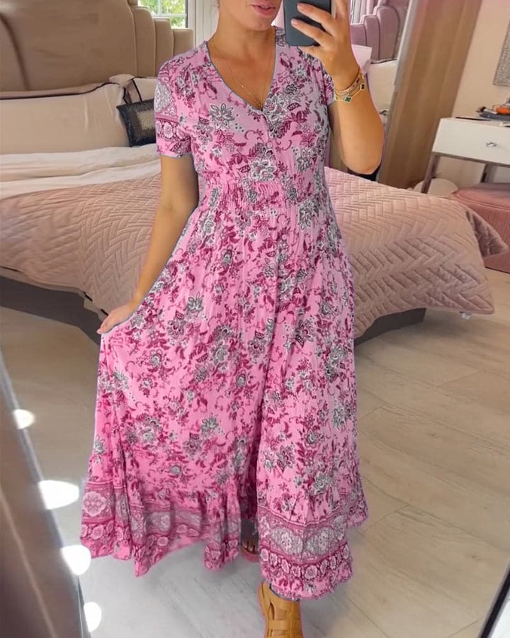 Haelina™ | Elegant Floral Maxi Dress ( Almost Sold Out )