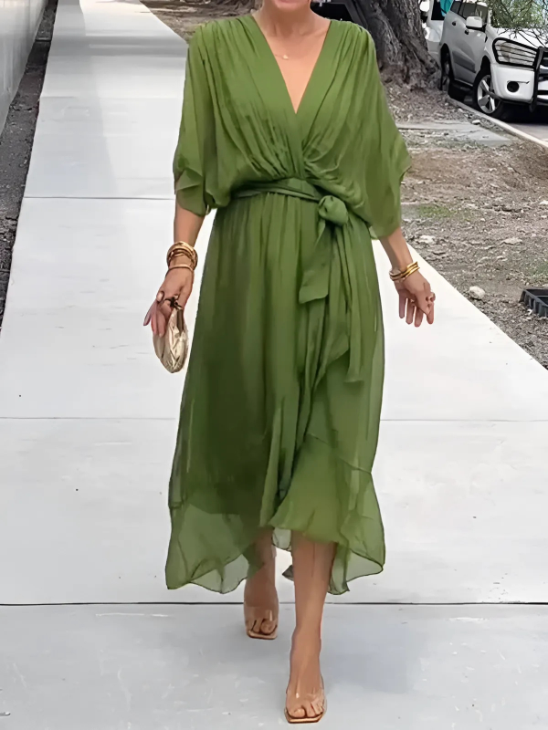 Serafine™ | Flowy V-Neck Maxi Dress (Almost Sold Out)