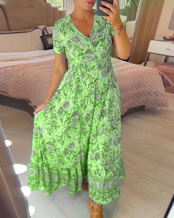 Haelina™ | Elegant Floral Maxi Dress ( Almost Sold Out )