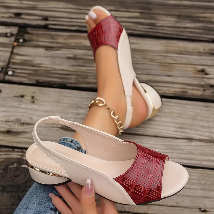 Rosella™ | Elegant Leather Comfort Sandals