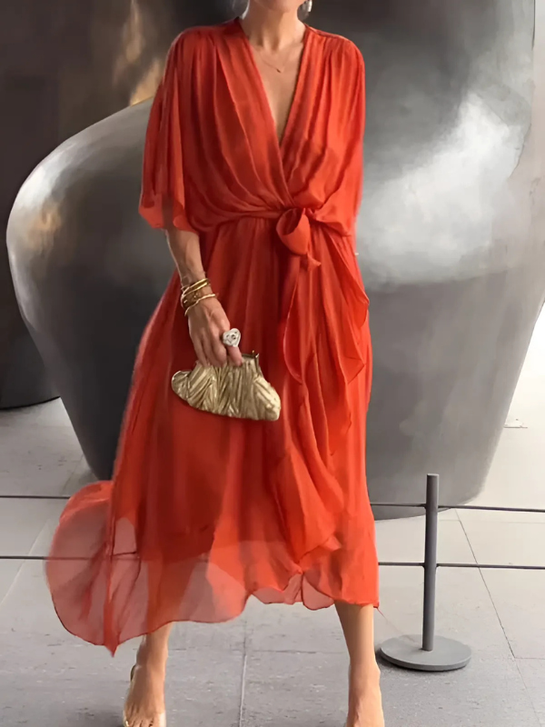 Serafine™ | Flowy V-Neck Maxi Dress (Almost Sold Out)