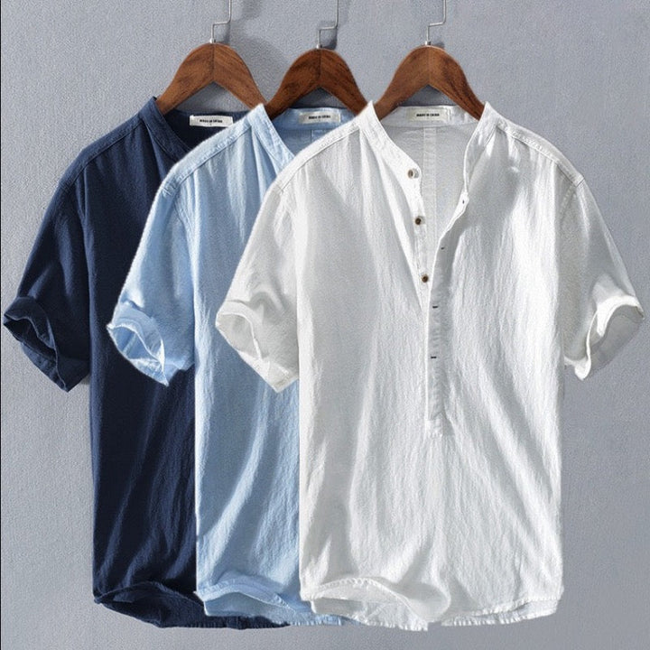 Leonis™ | Lux Cotton-Linen Shirt