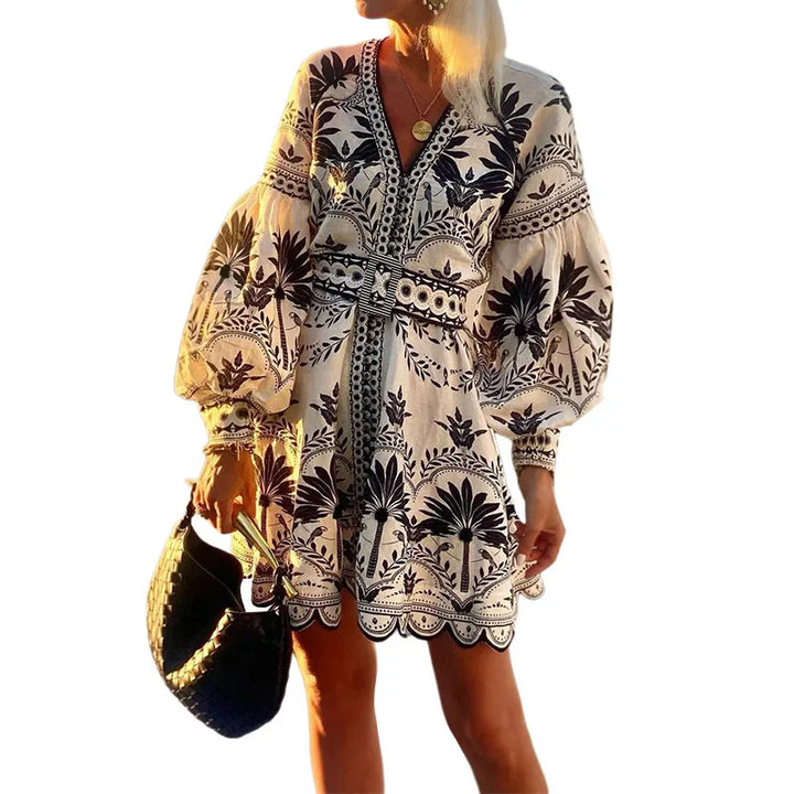 Arivelle™ | Embroidered Sunset Mini Dress (Almost Sold Out)