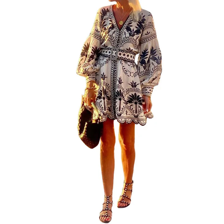 Arivelle™ | Embroidered Sunset Mini Dress (Almost Sold Out)