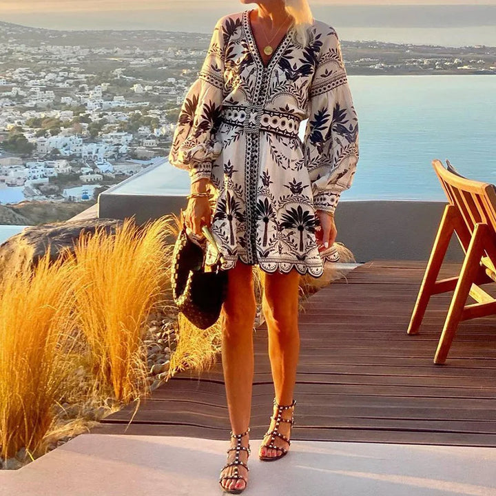 Arivelle™ | Embroidered Sunset Mini Dress (Almost Sold Out)