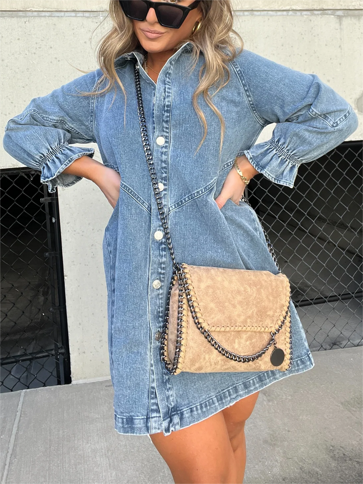 Elona™ | Chic Casual Denim Dress ( Almost Sold Out )