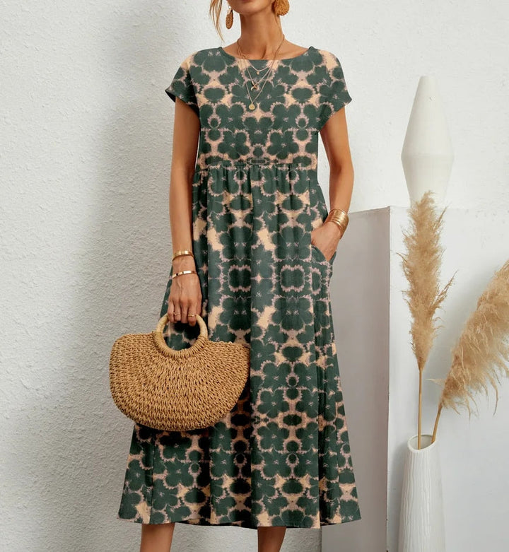 Sashira™ | Slimming Floral Midi Dress (Almost Sold Out)