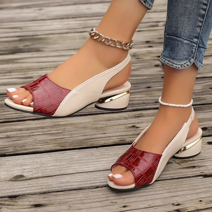 Rosella™ | Elegant Leather Comfort Sandals