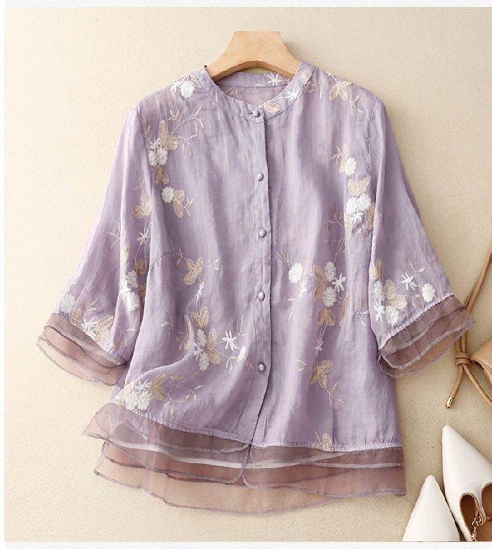 Elisette™ | Classic Embroidered Blouse (Almost Sold Out)