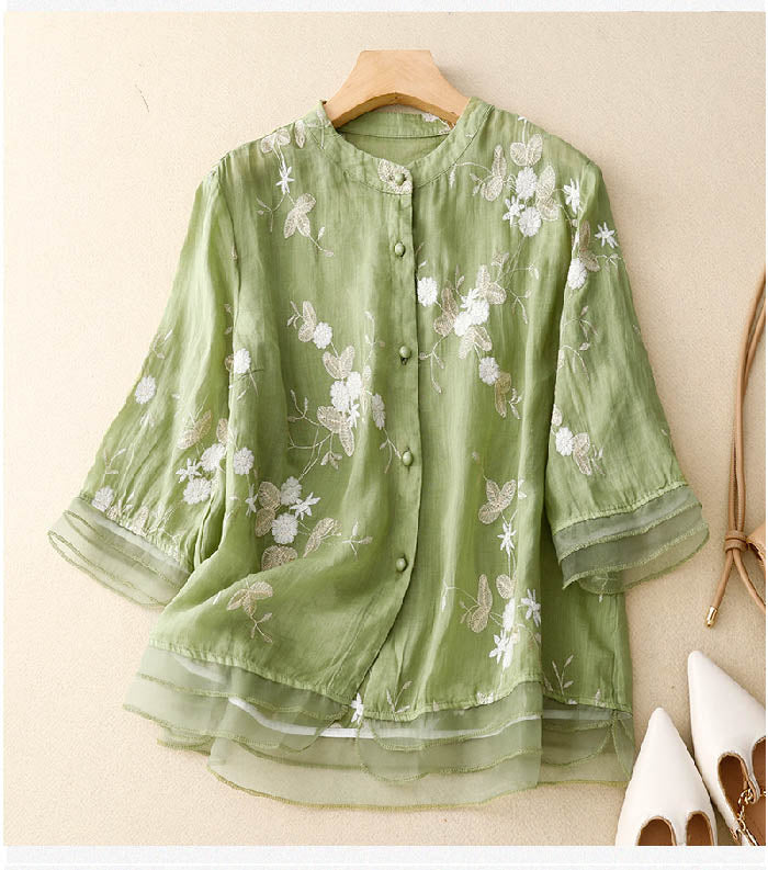 Elisette™ | Classic Embroidered Blouse (Almost Sold Out)